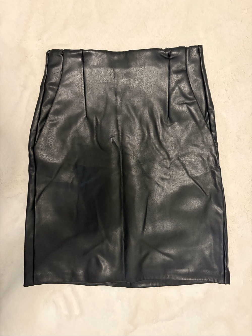 Dynamite Black Faux Leather high waisted mini Skirt